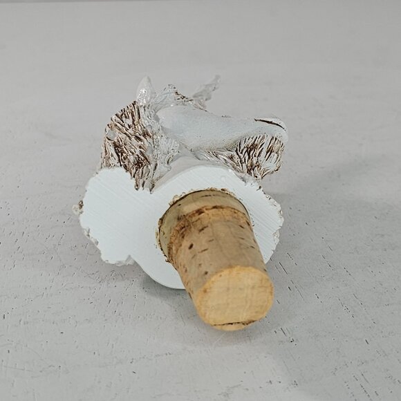 Vintage Steve Tunturi Hand Carved Wood Unicorn Bottle Stopper Cork 1987 - Picture 6 of 6